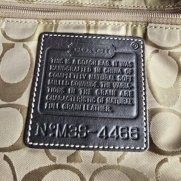 Coach Black Pebbled Leather Vintage Crossbody Messenger Handbag - Picture 16 of 16